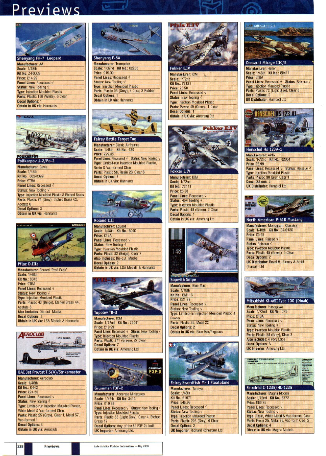 Scale Aviation Modeller International 2000-05